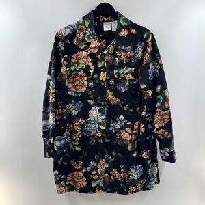 Roaman’s Floral Button Up Jacket – Women’s M